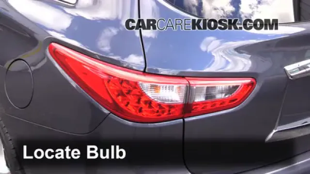 2013 Infiniti JX35 3.5L V6 Luces Luz de giro trasera (reemplazar foco)